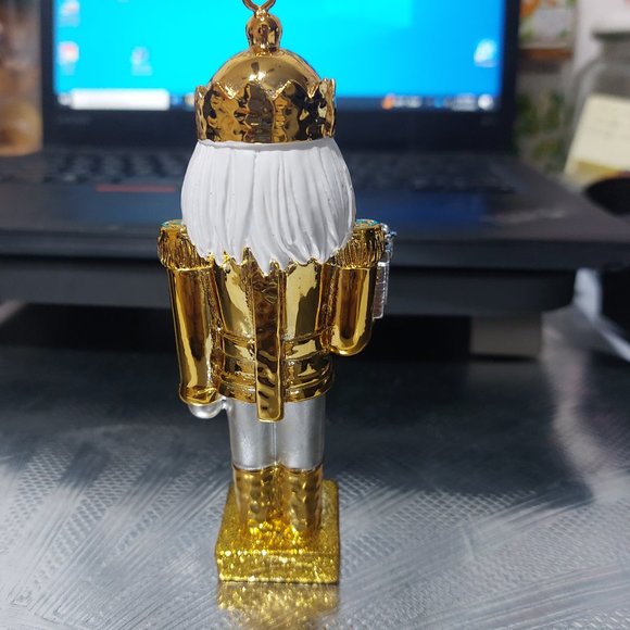 MICHAEL ARAM Nutcracker Ornament Gold Glitters Beautiful - Picture 3 of 12